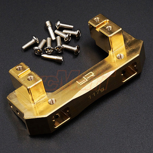 Yeah Racing Brass Front Bumper & Servo Mount - Traxxas TRX-4